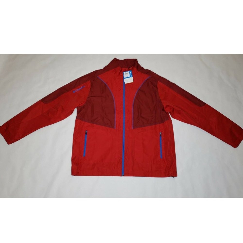 Columbia Golf Say What Jacket Men's Size XL Red Omni-Shade UPF30